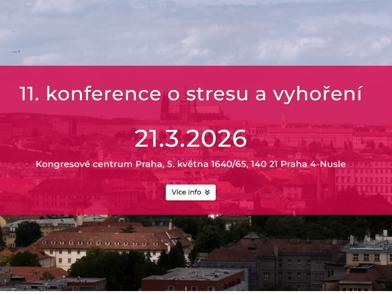 1911. ročník Konference o stresu a vyhoření